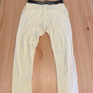 Essentials Waffle Knit Joggers (Cream colour)